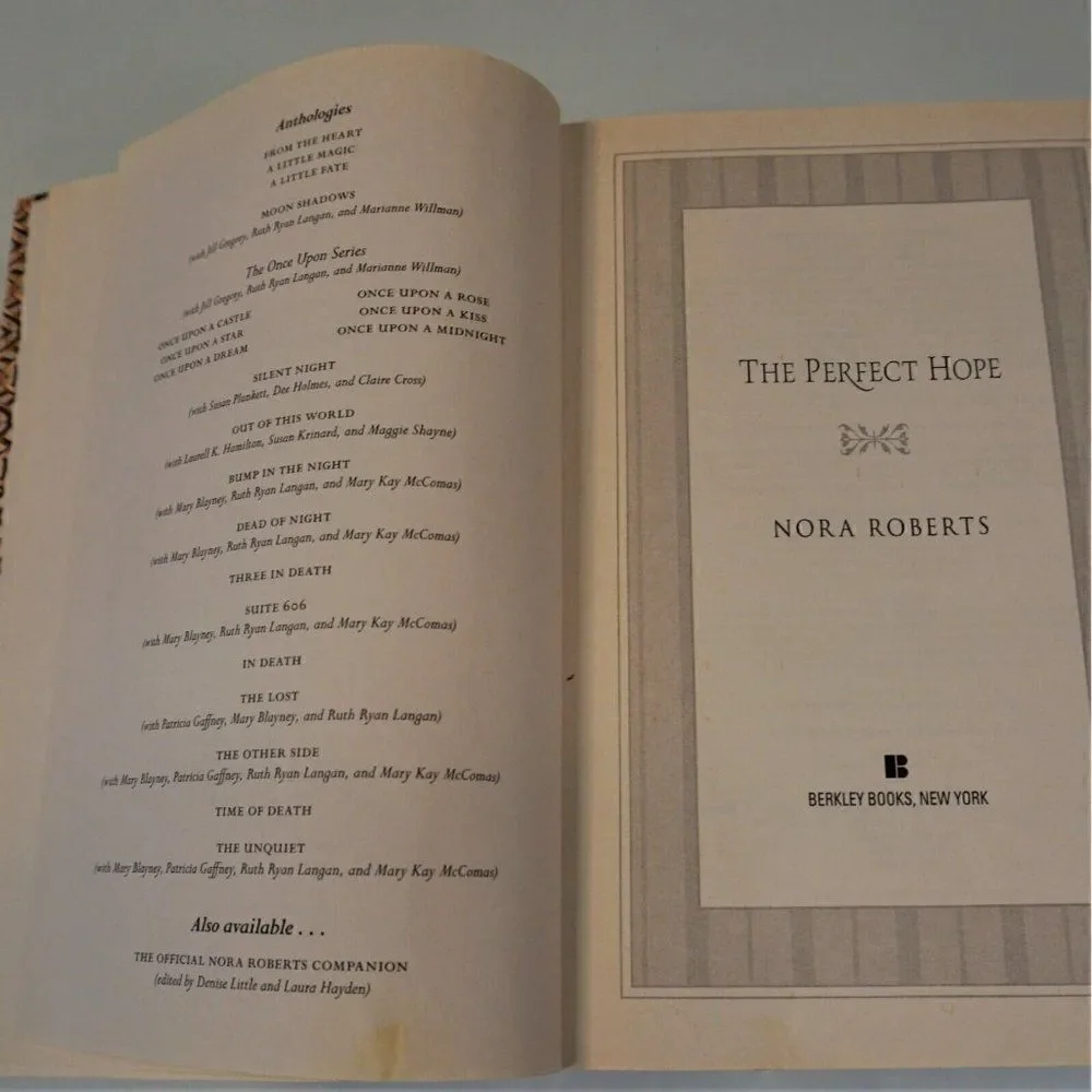 The Perfect Hope by Nora Roberts The Inn Boonsboro Trilogy 2012 Paperback
